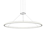 Sonneman Luna Bright Satin Aluminum 49.5W x 1.75H Pendant