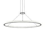 Sonneman Luna SATIN BLACK 49.5W x 1.75H Pendant