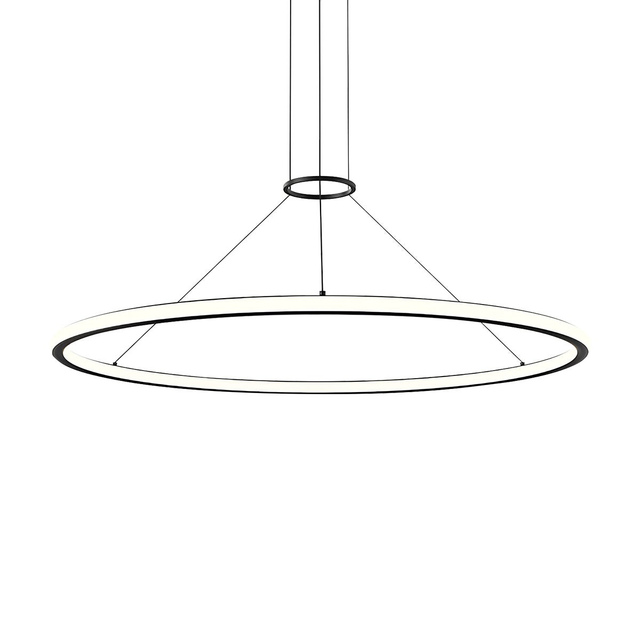 Sonneman Luna SATIN BLACK 49.5W x 1.75H Pendant