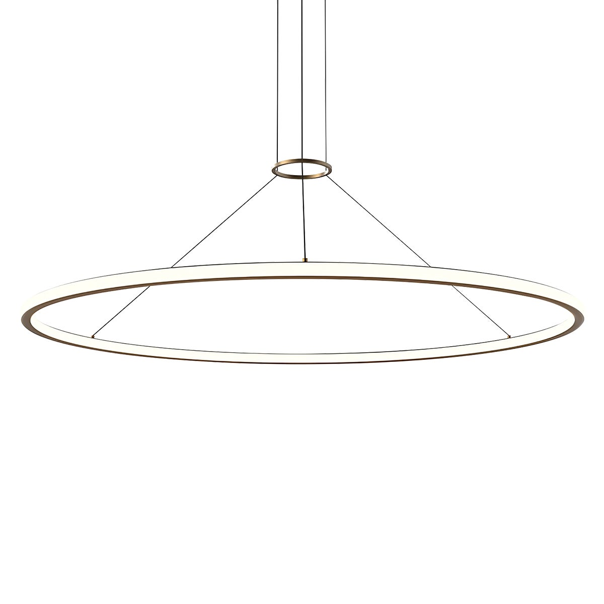 Sonneman Luna BRASS 61.5W x 1.75H Pendant