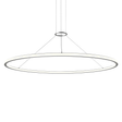 Sonneman Luna Bright Satin Aluminum 61.5W x 1.75H Pendant