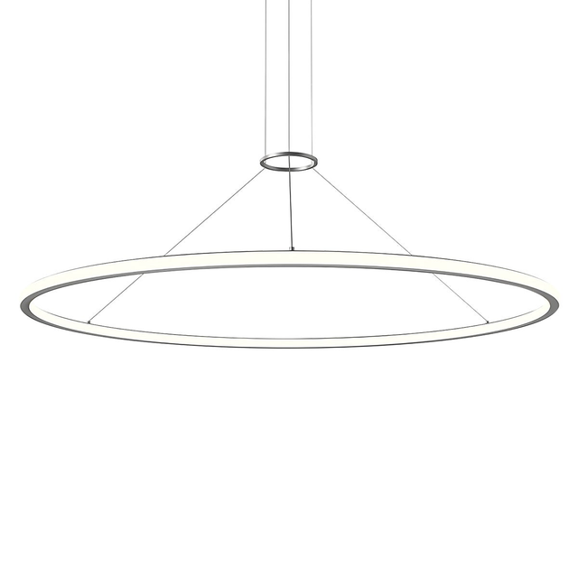 Sonneman Luna Bright Satin Aluminum 61.5W x 1.75H Pendant