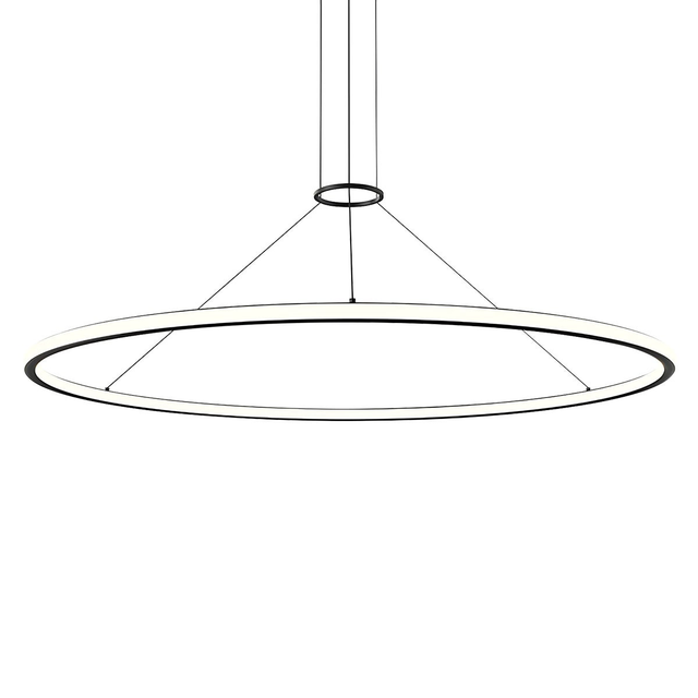 Sonneman Luna SATIN BLACK 61.5W x 1.75H Pendant