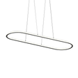 Sonneman Luna SATIN BLACK 61.5W x 19.5L x 1.5H Pendant