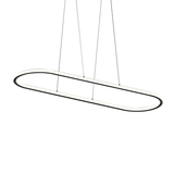 Sonneman Luna SATIN BLACK 61.5W x 19.5L x 1.5H Pendant