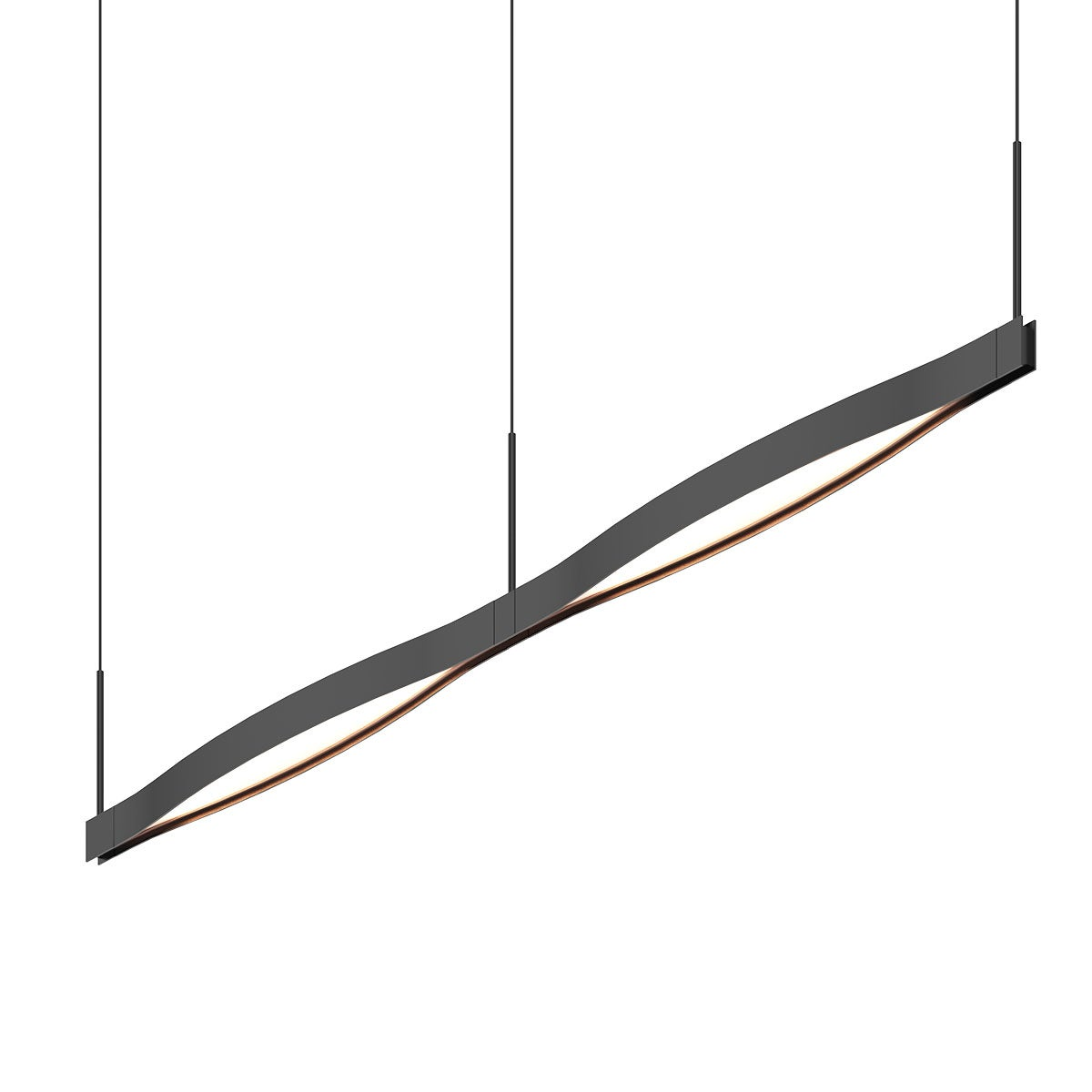 Sonneman Ola SATIN BLACK 55W x 2.5L x 7.5H Pendant