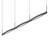 Sonneman Ola SATIN BLACK 82W x 2.5L x 7.5H Pendant