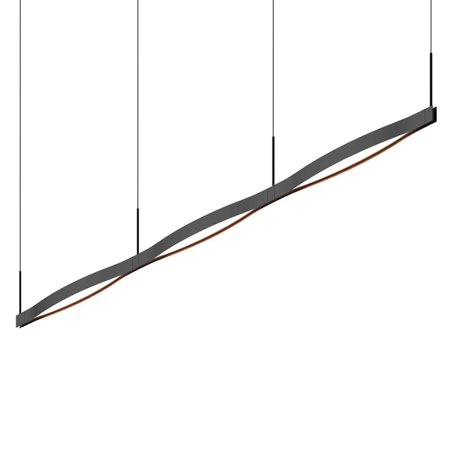 Sonneman Ola SATIN BLACK 82W x 2.5L x 7.5H Pendant