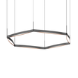 Sonneman Ola SATIN BLACK 54W x 7.5H Pendant