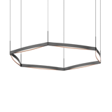 Sonneman Ola SATIN BLACK 54W x 7.5H Pendant
