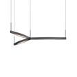 Sonneman Ola SATIN BLACK 55W x 7.5H Pendant