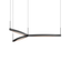 Sonneman Ola SATIN BLACK 55W x 7.5H Pendant