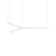 Sonneman Ola Satin White 55W x 7.5H Pendant