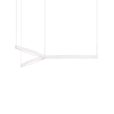 Sonneman Ola Satin White 55W x 7.5H Pendant