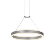 Sonneman Double Corona Bright Satin Aluminum 23.75W x 2.75H Pendant