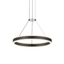 Sonneman Double Corona SATIN BLACK 23.75W x 2.75H Pendant