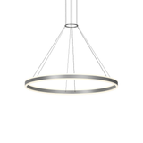 Sonneman Double Corona Bright Satin Aluminum 47.25W x 2.75H Pendant