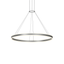 Sonneman Double Corona Bright Satin Aluminum 47.25W x 2.75H Pendant