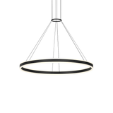 Sonneman Double Corona SATIN BLACK 47.25W x 2.75H Pendant