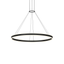 Sonneman Double Corona SATIN BLACK 47.25W x 2.75H Pendant
