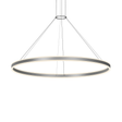 Sonneman Double Corona Bright Satin Aluminum 59W x 2.75H Pendant