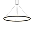 Sonneman Double Corona SATIN BLACK 59W x 2.75H Pendant