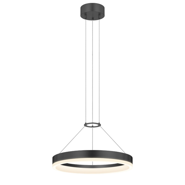 Sonneman Corona SATIN BLACK 15.75W x 2H Pendant