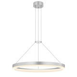 Sonneman Corona Bright Satin Aluminum 23.75W x 2H Pendant