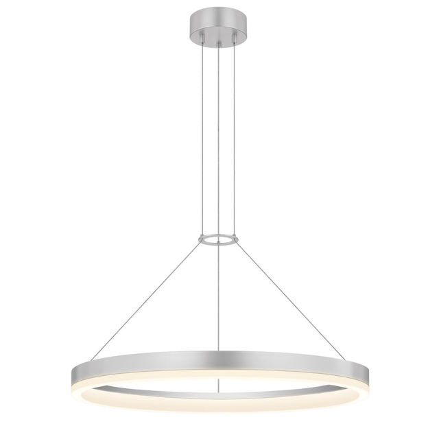 Sonneman Corona Bright Satin Aluminum 23.75W x 2H Pendant