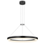 Sonneman Corona SATIN BLACK 23.75W x 2H Pendant