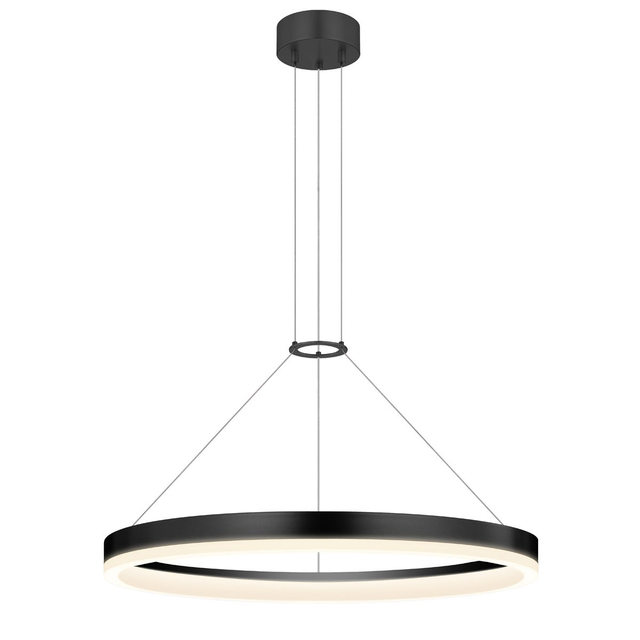 Sonneman Corona SATIN BLACK 23.75W x 2H Pendant