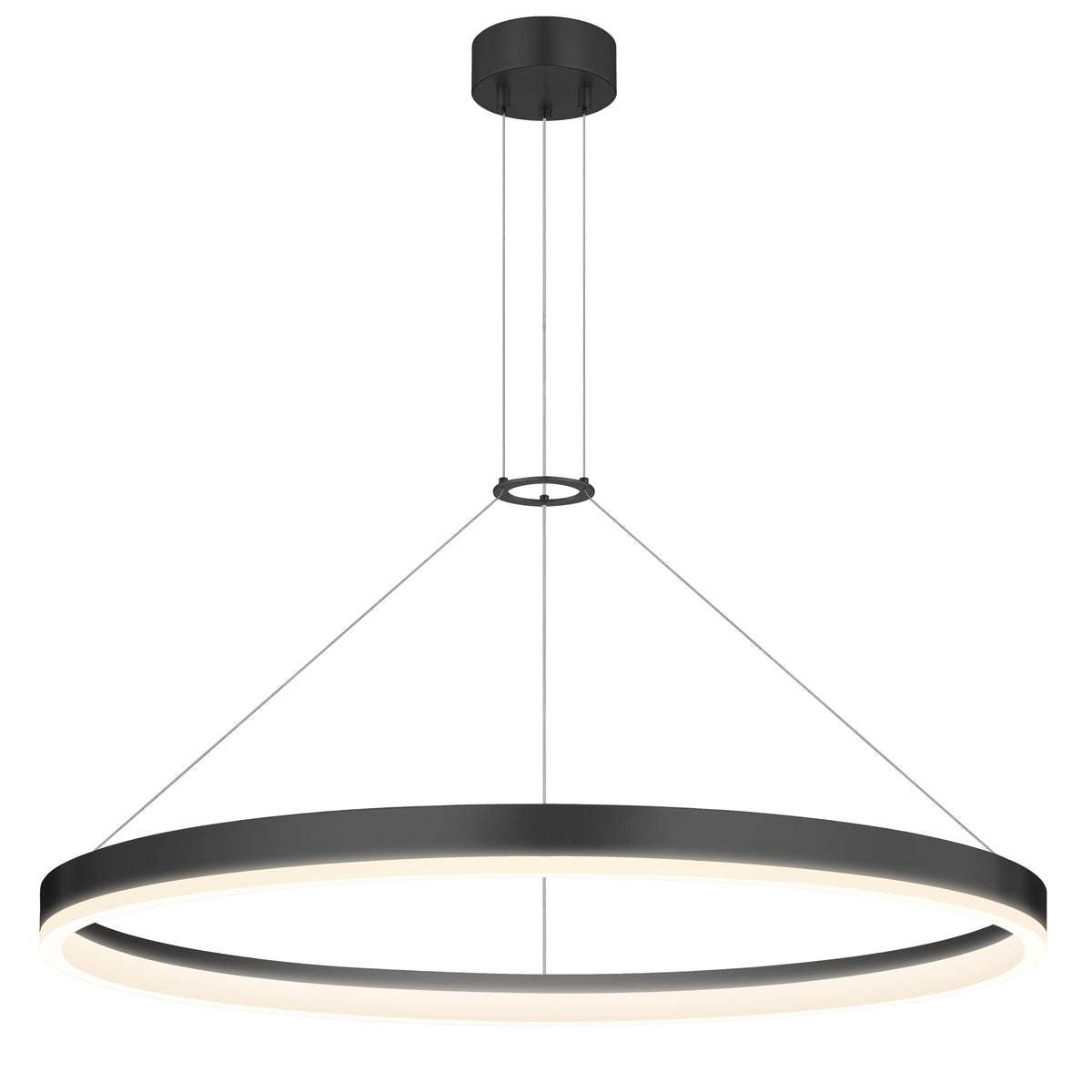 Sonneman Corona SATIN BLACK 31.5W x 2H Pendant