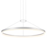 Sonneman Corona Bright Satin Aluminum 48W x 2.5H Pendant