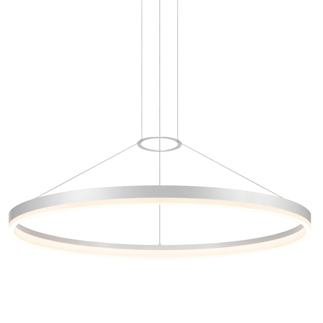 Sonneman Corona Bright Satin Aluminum 48W x 2.5H Pendant