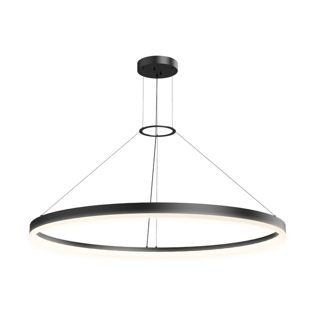 Sonneman Corona SATIN BLACK 48W x 2.5H Pendant