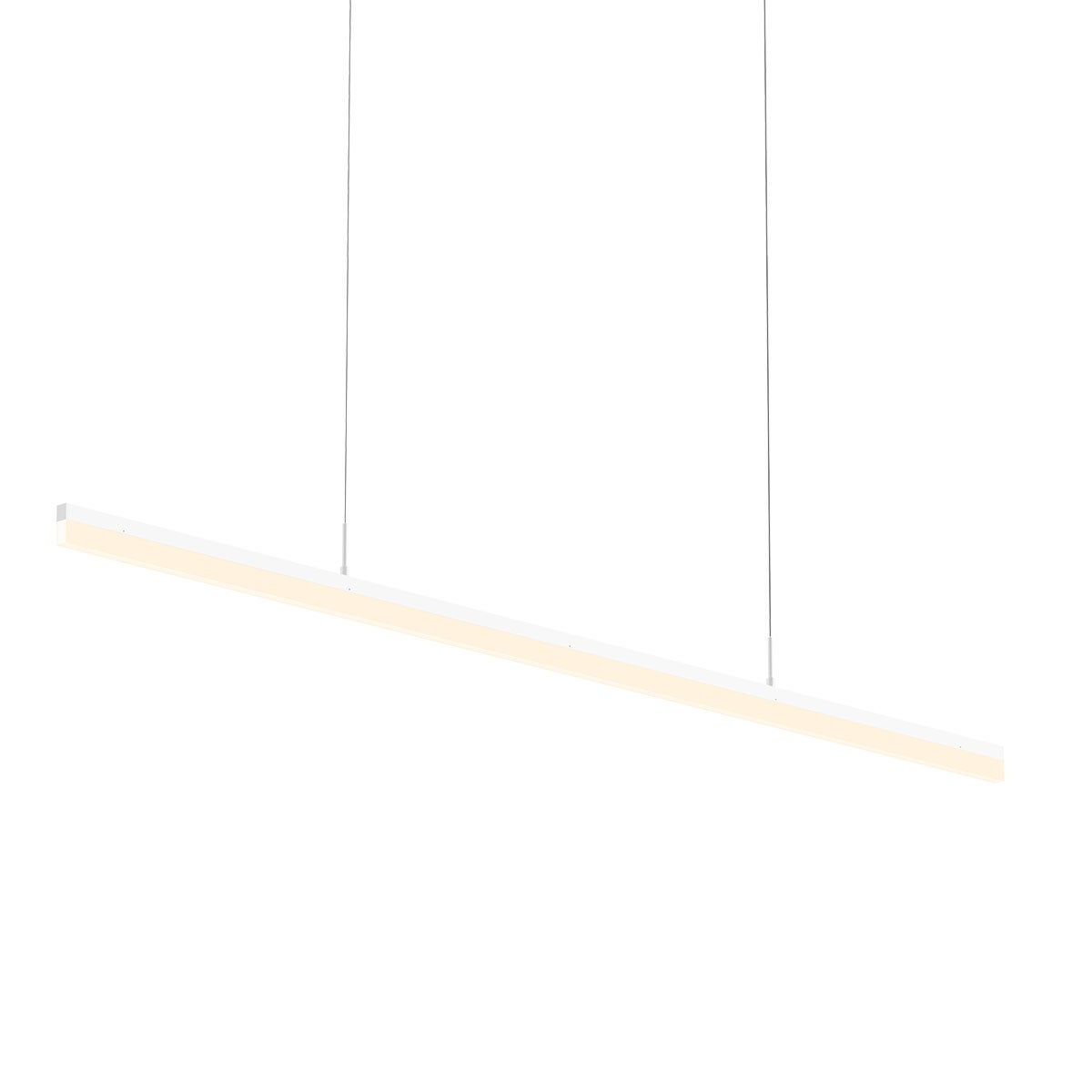 Sonneman Stiletto Satin White 59.5W x 0.75L x 1.75H Pendant