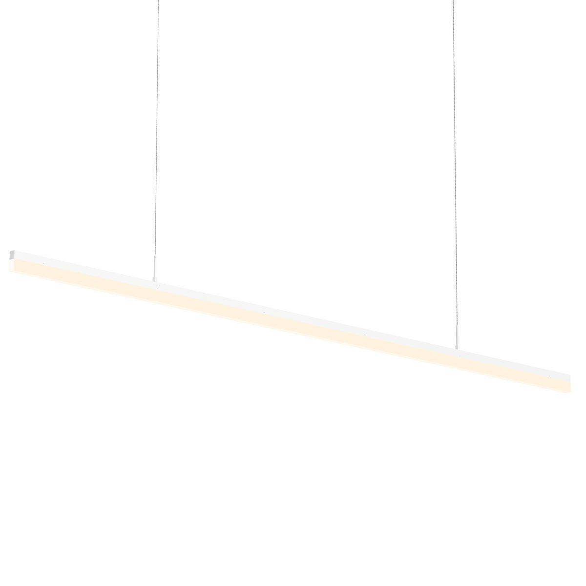 Sonneman Stiletto Satin White 71.5W x 0.75L x 1.75H Pendant