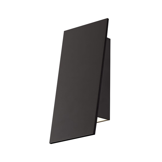 Sonneman Angled Plane TEXTURED BRONZE 4W x 7.75H Wall Sconce