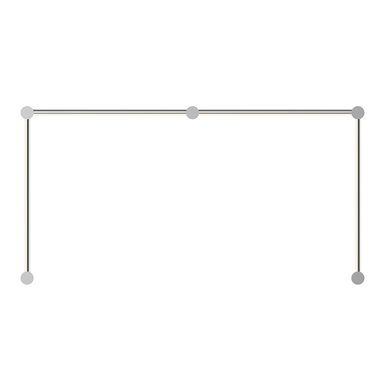 Sonneman Purolinear 360 Satin Chrome 51.5W x 26.75H Lighting