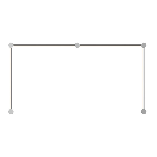 Sonneman Purolinear 360 Satin Chrome 51.5W x 26.75H Lighting