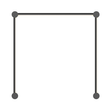 Sonneman Purolinear 360 SATIN BLACK 26.75W x 26.75H Lighting