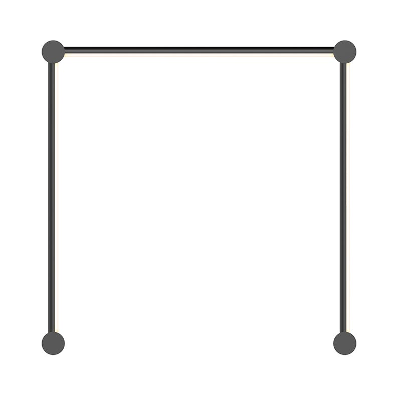 Sonneman Purolinear 360 SATIN BLACK 26.75W x 26.75H Lighting