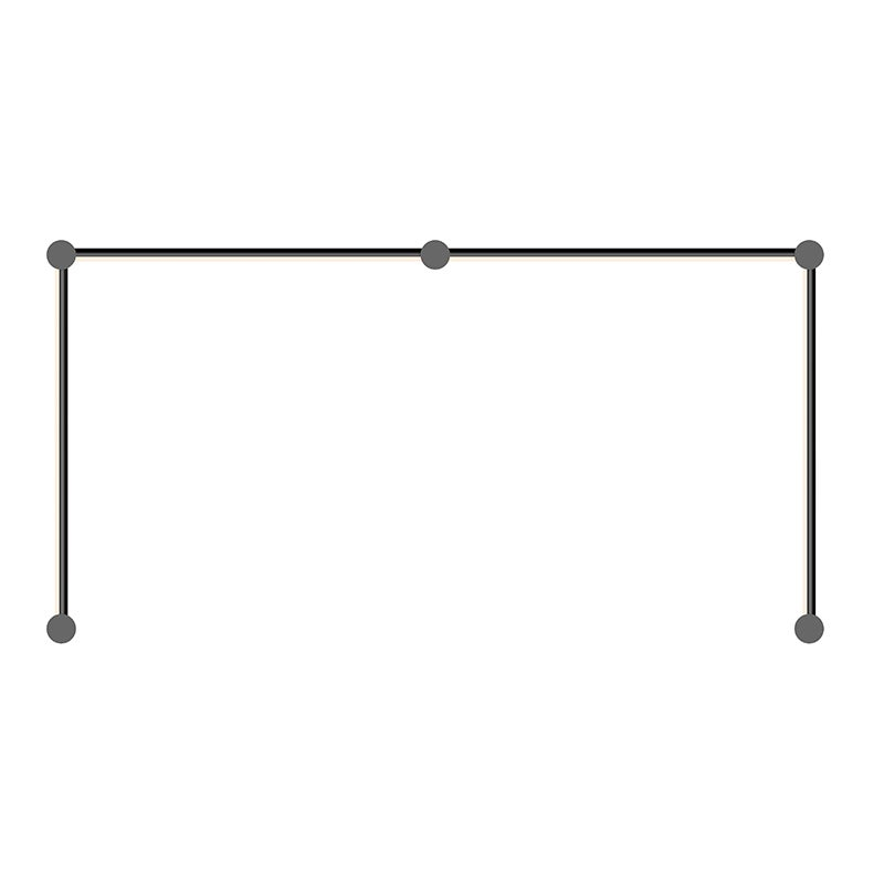Sonneman Purolinear 360 SATIN BLACK 51.5W x 26.75H Lighting