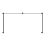 Sonneman Purolinear 360 SATIN BLACK 51.5W x 26.75H Lighting