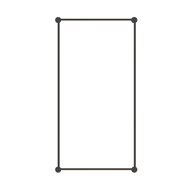 Sonneman Purolinear 360 SATIN BLACK 26.75W x 50.75H Lighting