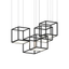 Sonneman Cubix SATIN BLACK 48.5W x 36.5L x 28.5H Pendant