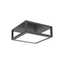 Sonneman Cubix SATIN BLACK 12.5W x 12.5L x 4.75H Semi-Flush Mount