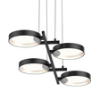 Sonneman Light Guide Ring SATIN BLACK 37.5W x 17.5L x 1.5H Pendant