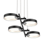 Sonneman Light Guide Ring SATIN BLACK 37.5W x 17.5L x 1.5H Pendant