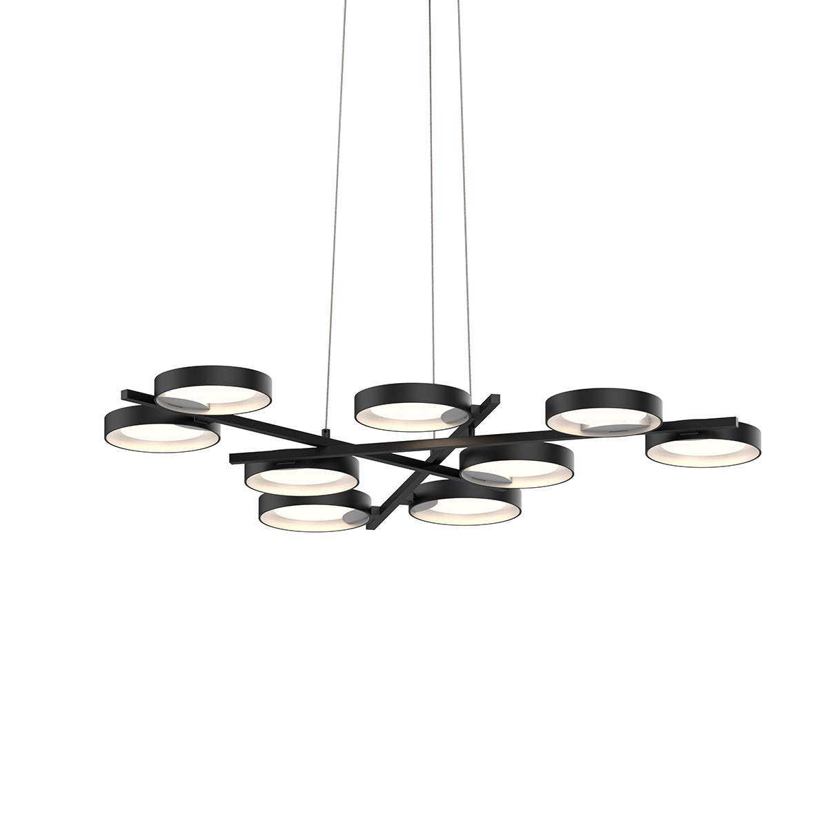 Sonneman Light Guide Ring SATIN BLACK 48.25W x 1.5H Pendant